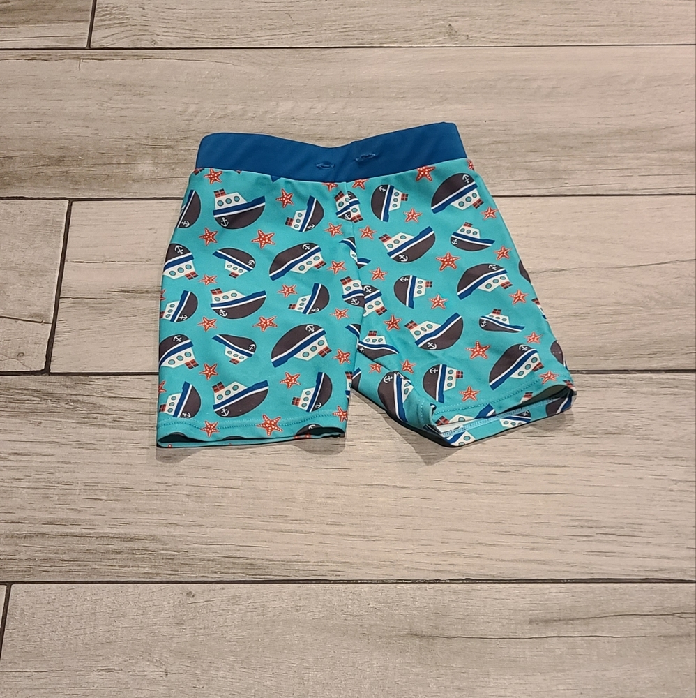 🍦Vaenait baby boat print swim trunks🧋